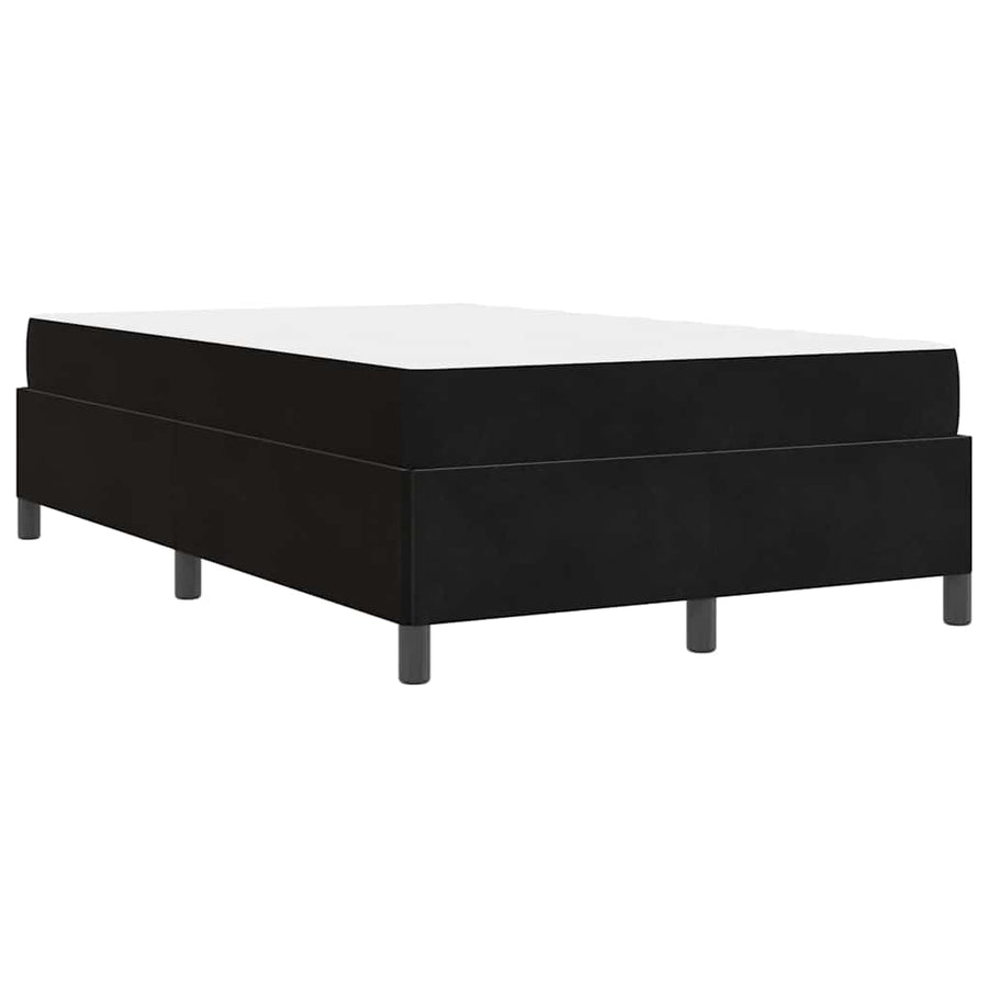 Bedframe Anders Zwart en Wit en Zwart 120 x 200 cm Fluweel