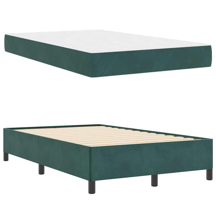 Bedframe Anders Wit en lichtgrijs 120 x 200 cm Fluweel