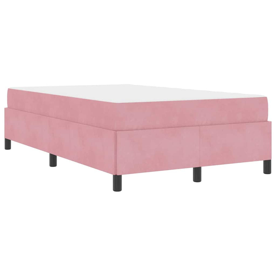 Bedframe Anders Roze en wit 120 x 200 cm Fluweel
