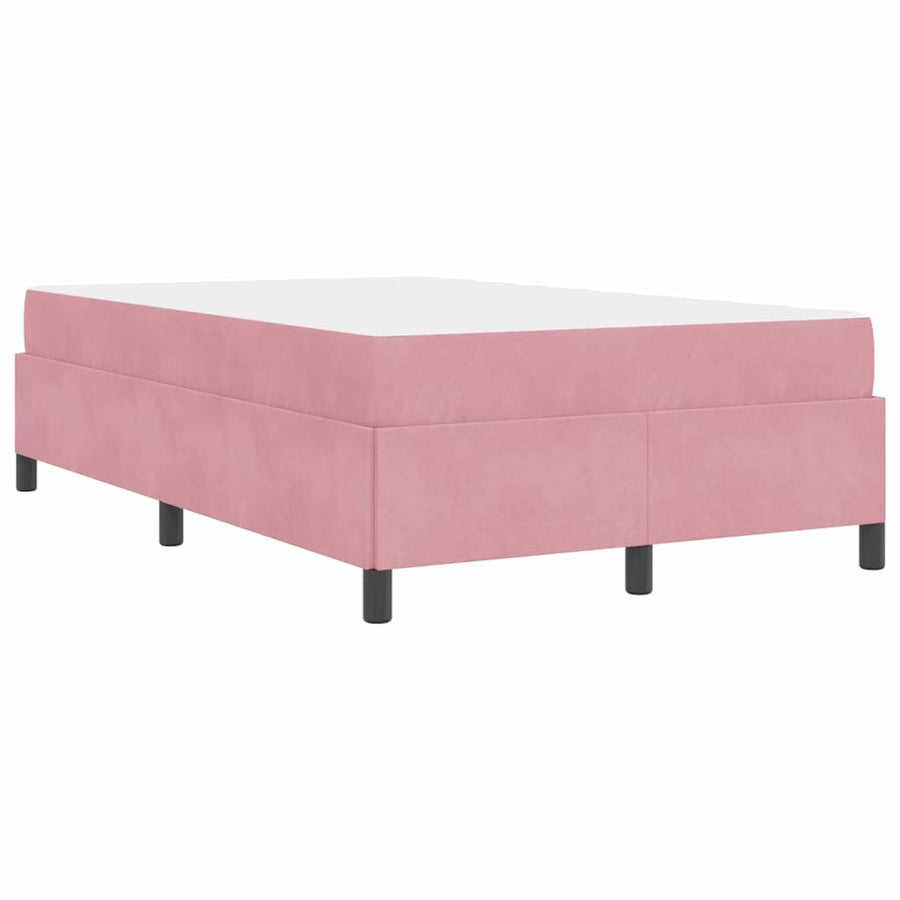 Bedframe Anders Roze en wit 120 x 200 cm Fluweel