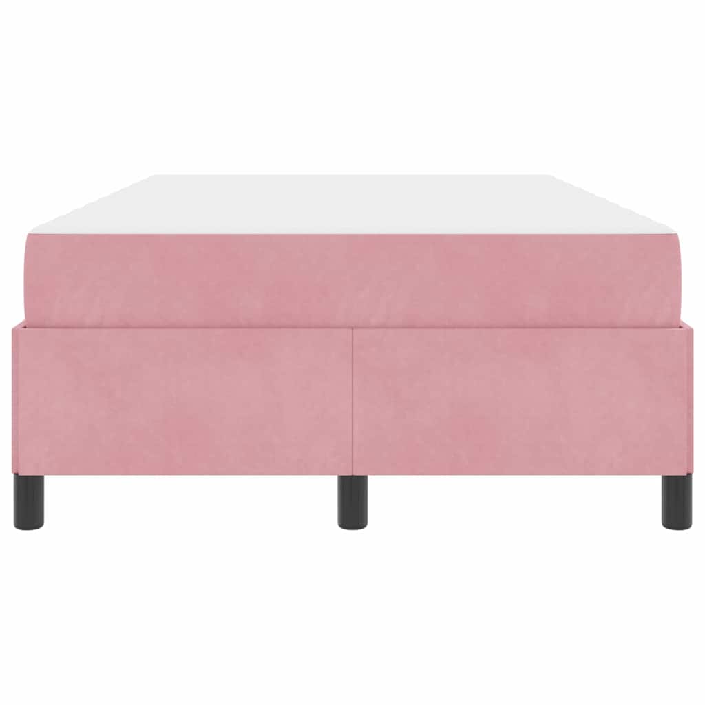 Bedframe Anders Roze en wit 120 x 200 cm Fluweel