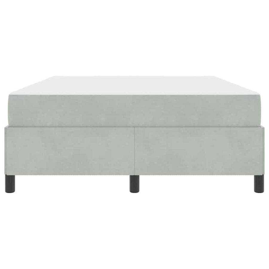 Bedframe Anders Wit en lichtgrijs 140 x 190 cm Fluweel