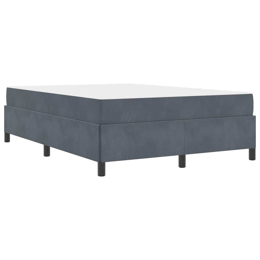 Bedframe Anders Wit en lichtgrijs 140 x 190 cm Fluweel