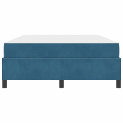 Bedframe Anders Donkerblauw en wit 140 x 190 cm Fluweel