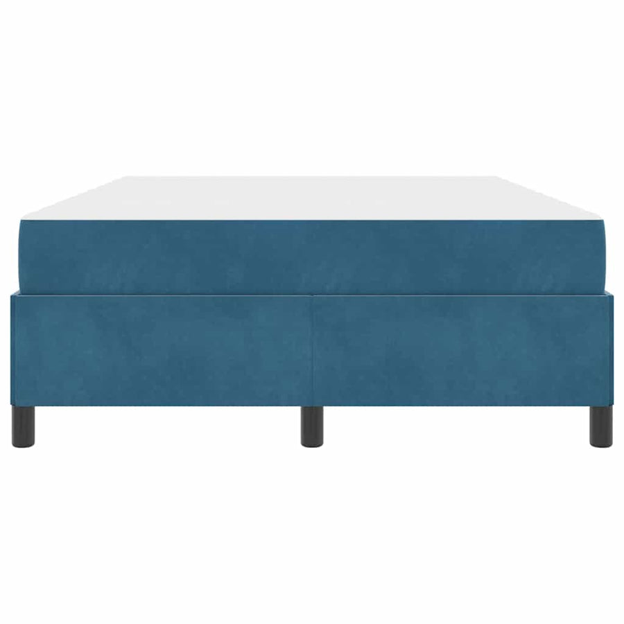 Bedframe Anders Donkerblauw en wit 140 x 190 cm Fluweel