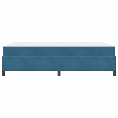 Bedframe Anders Donkerblauw en wit 140 x 190 cm Fluweel