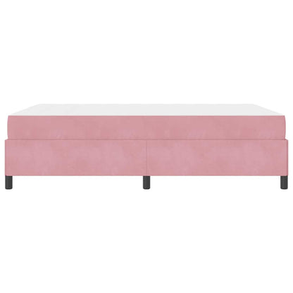 Bedframe Anders Roze en wit 140 x 190 cm Fluweel
