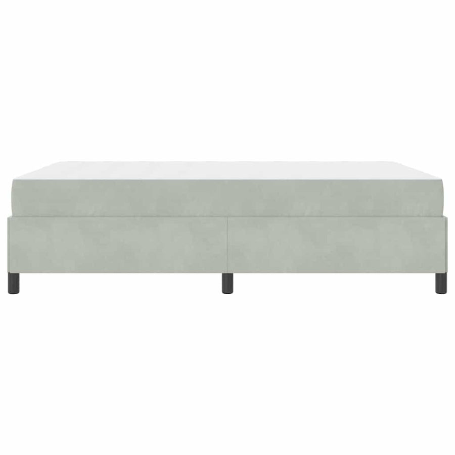 Bedframe Anders Wit en lichtgrijs 140 x 200 cm Fluweel