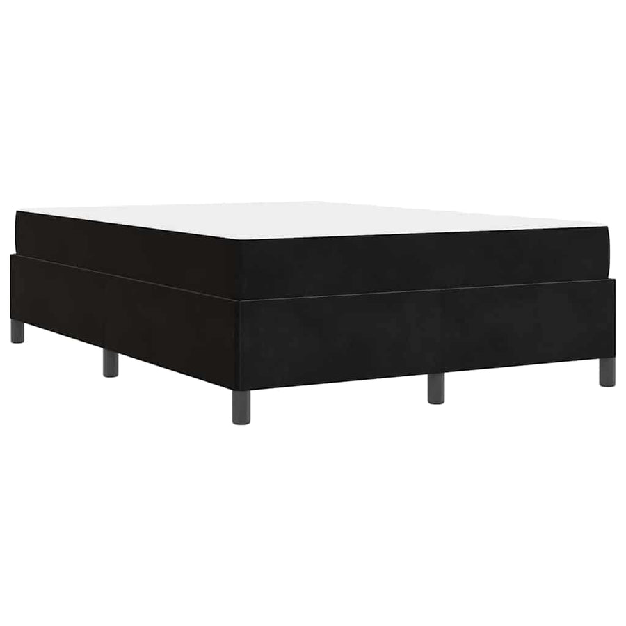 Bedframe Anders Zwart en Wit 140 x 200 cm Fluweel