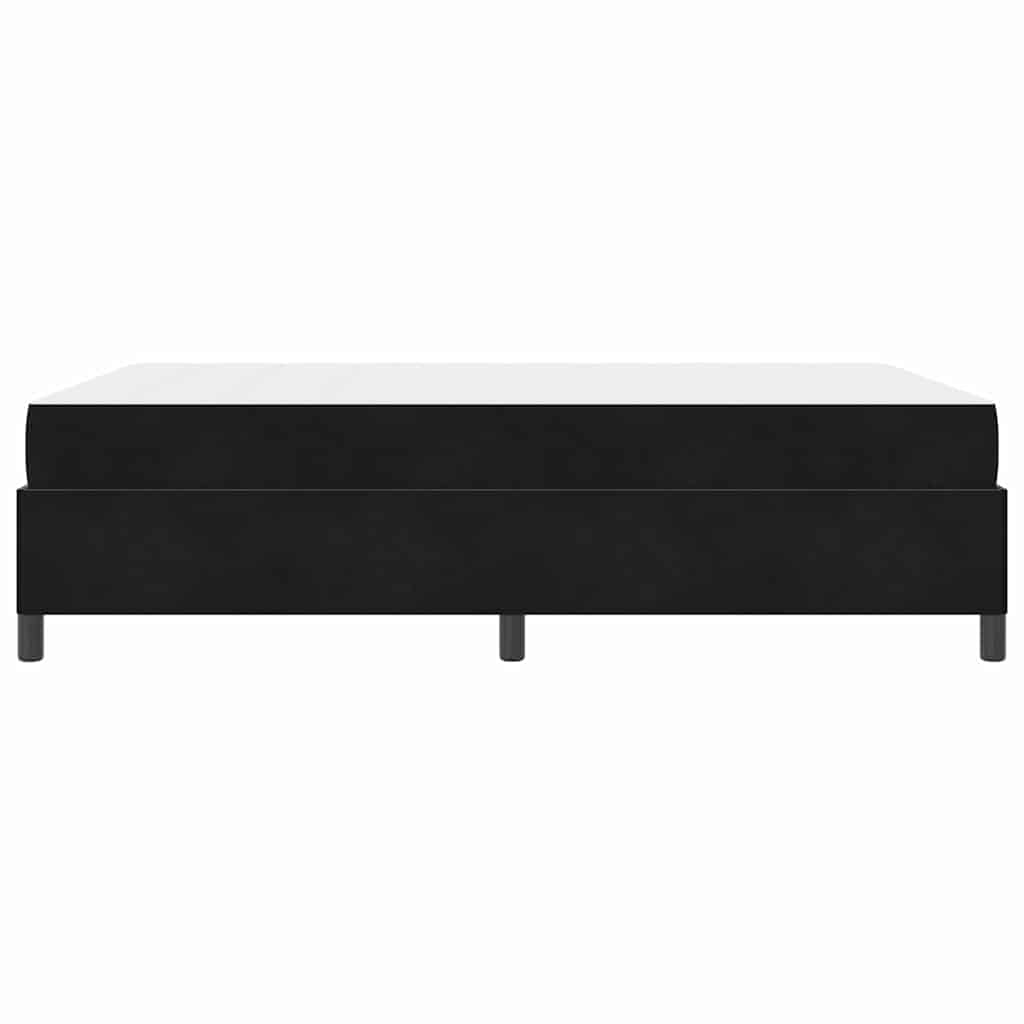 Bedframe Anders Zwart en Wit 140 x 200 cm Fluweel