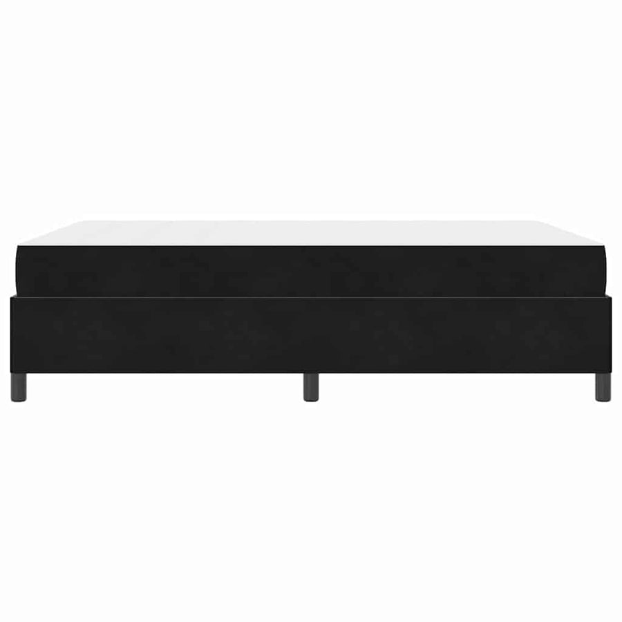 Bedframe Anders Zwart en Wit 140 x 200 cm Fluweel
