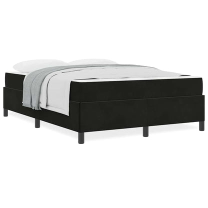 Bedframe Anders Zwart en Wit 140 x 200 cm Fluweel
