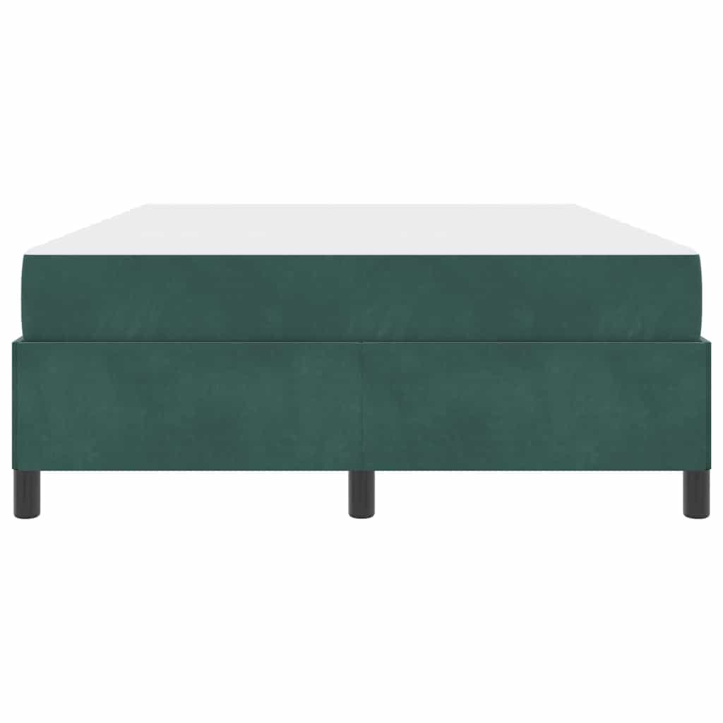 Bedframe Anders Donkergroen en Wit 140 x 200 cm Fluweel