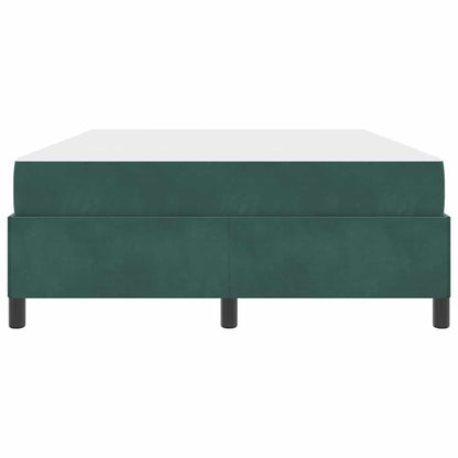 Bedframe Anders Donkergroen en Wit 140 x 200 cm Fluweel