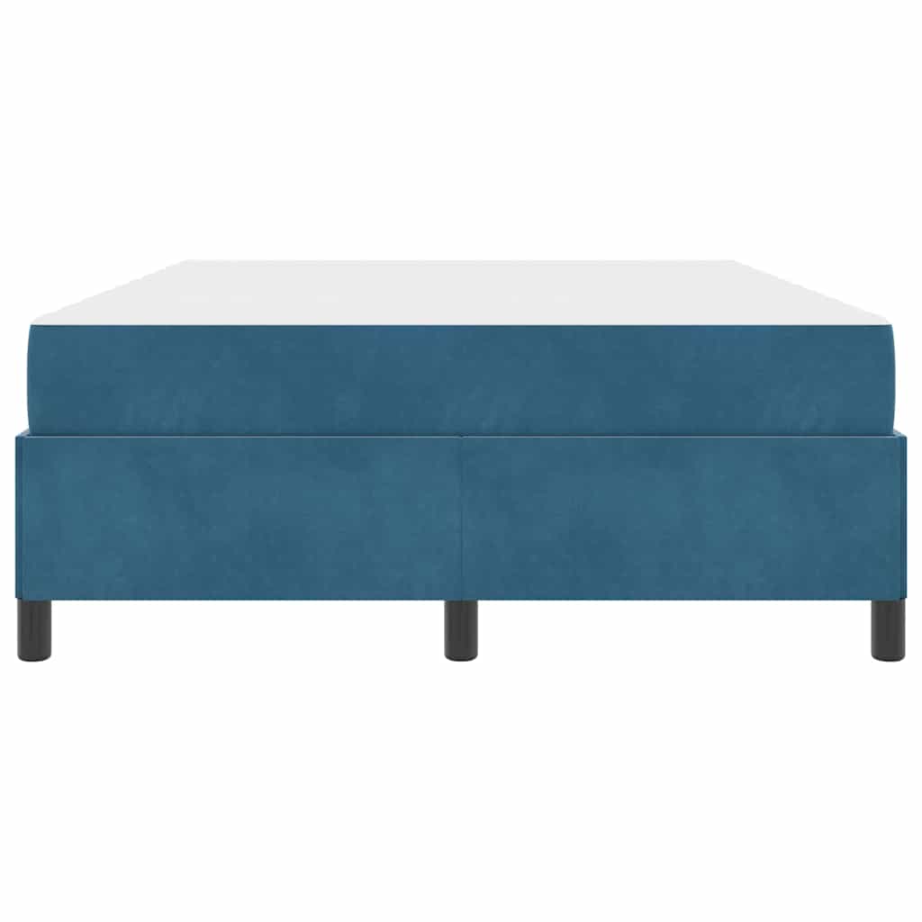 Bedframe Anders Donkerblauw en wit 140 x 200 cm Fluweel