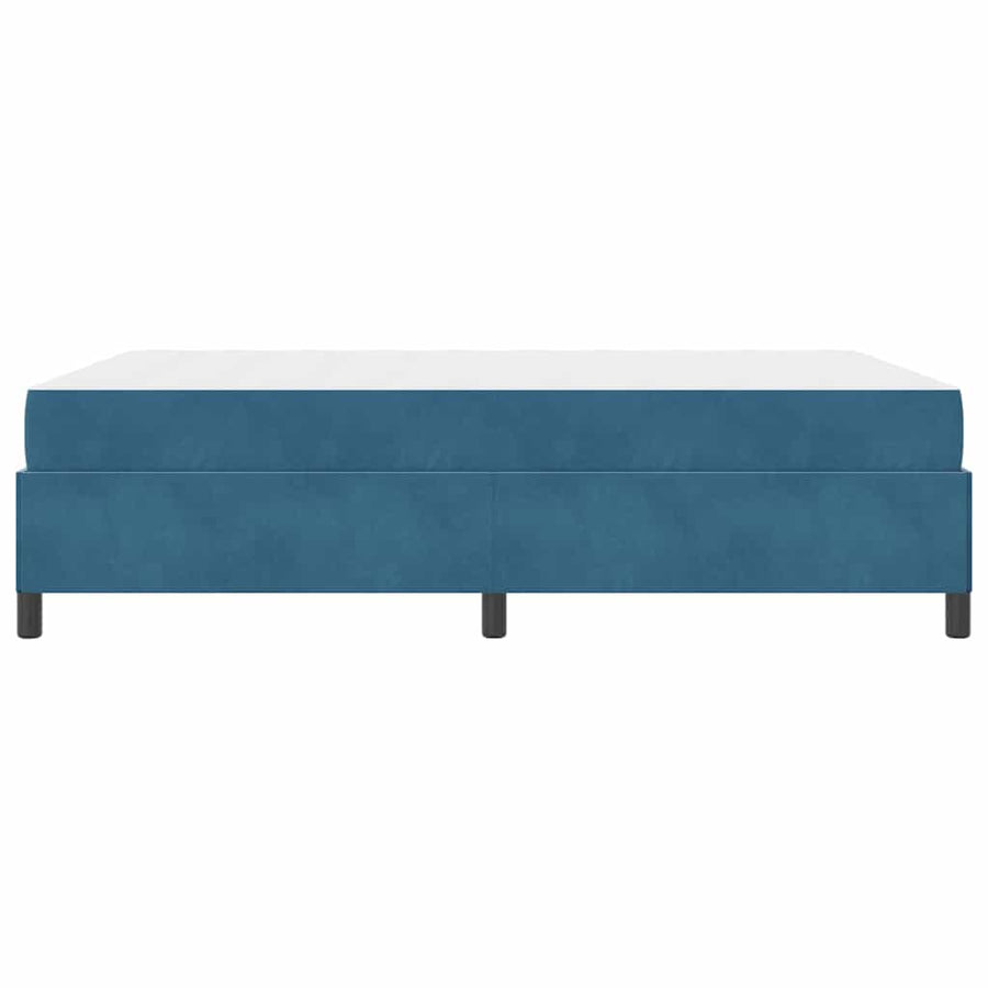 Bedframe Anders Donkerblauw en wit 140 x 200 cm Fluweel