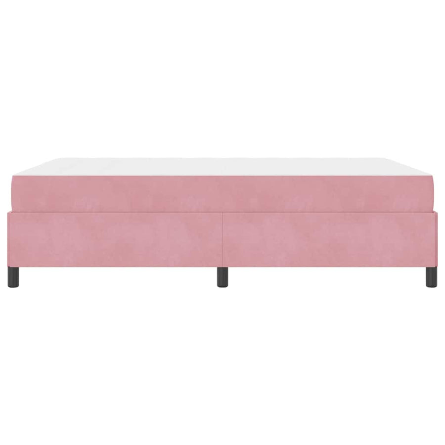 Bedframe Anders Roze en wit 140 x 200 cm Fluweel