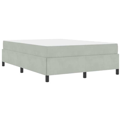 Bedframe Anders Wit en lichtgrijs 160 x 200 cm Fluweel