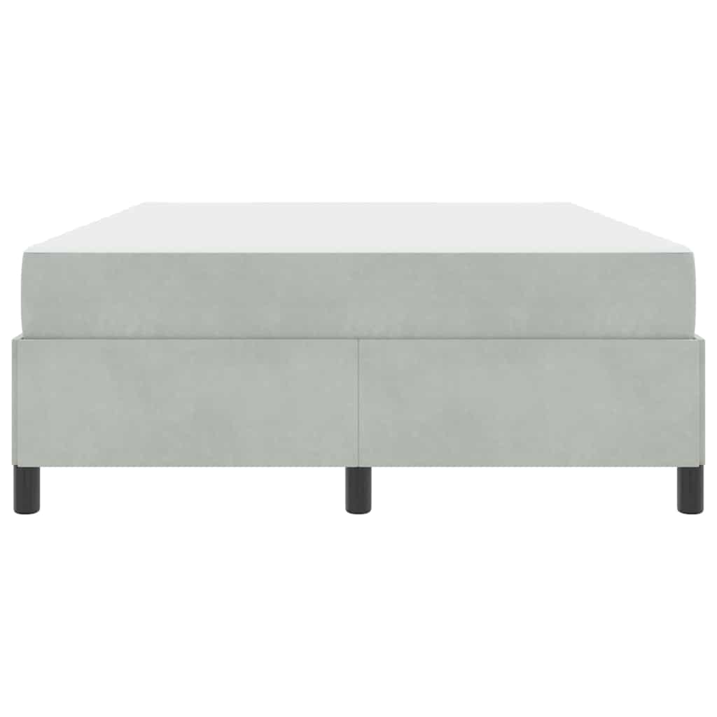 Bedframe Anders Wit en lichtgrijs 160 x 200 cm Fluweel
