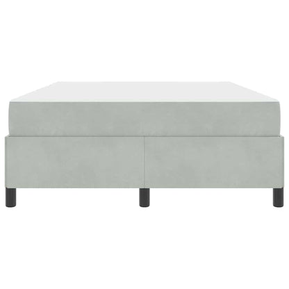 Bedframe Anders Wit en lichtgrijs 160 x 200 cm Fluweel