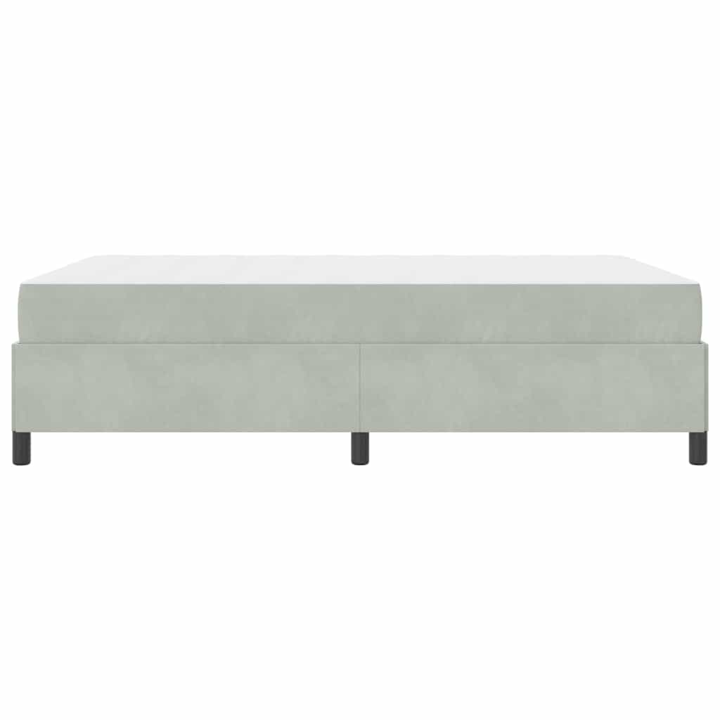 Bedframe Anders Wit en lichtgrijs 160 x 200 cm Fluweel