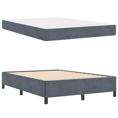 Bedframe Anders Wit en lichtgrijs 160 x 200 cm Fluweel