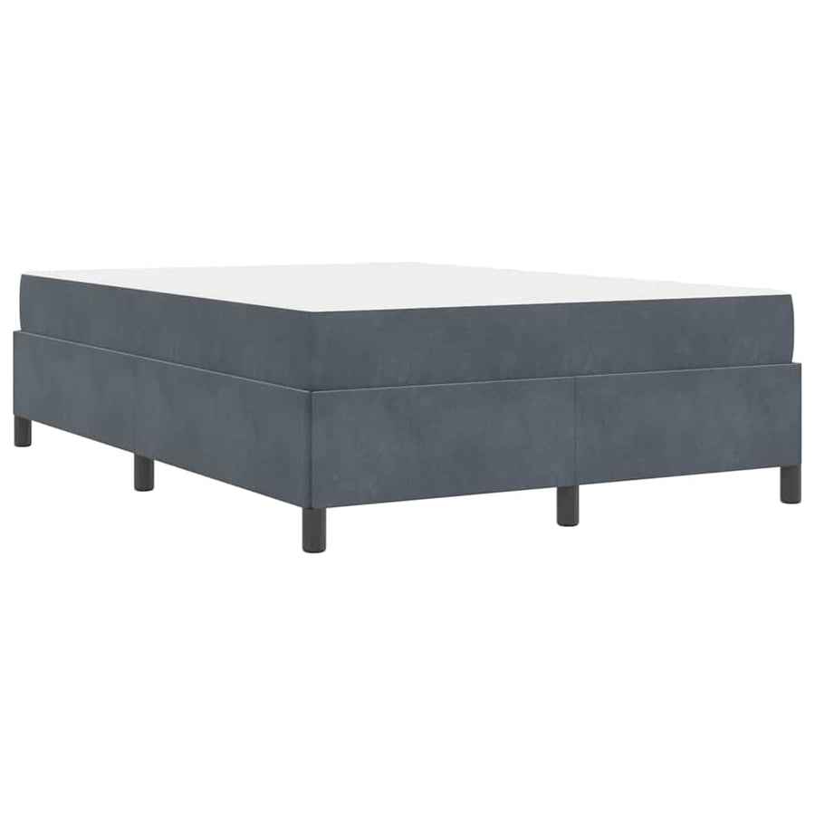 Bedframe Anders Wit en lichtgrijs 160 x 200 cm Fluweel
