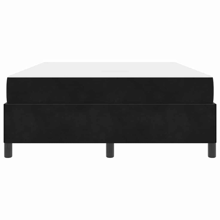 Bedframe Anders Zwart en Wit en Zwart 160 x 200 cm Fluweel