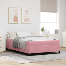 Bedframe Anders Roze en wit 160 x 200 cm Fluweel