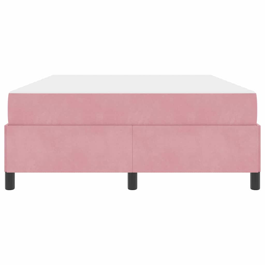 Bedframe Anders Roze en wit 160 x 200 cm Fluweel