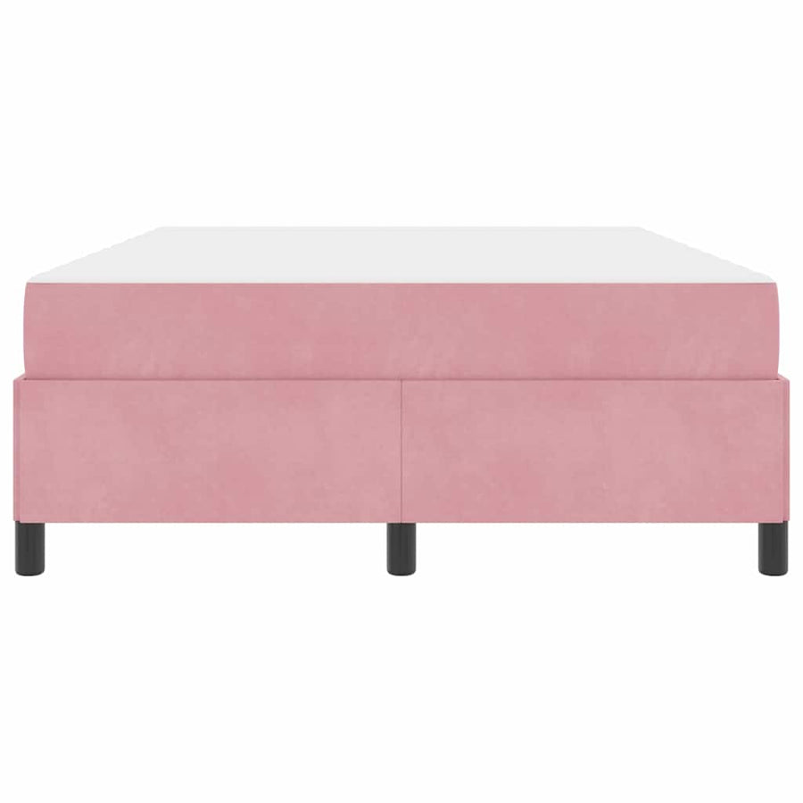 Bedframe Anders Roze en wit 160 x 200 cm Fluweel