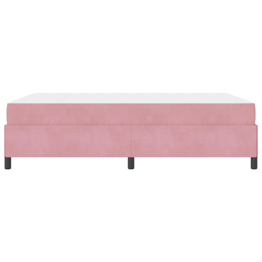 Bedframe Anders Roze en wit 160 x 200 cm Fluweel