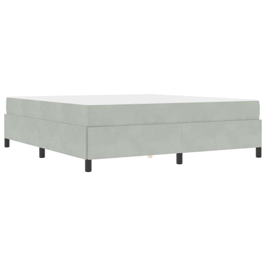 Bedframe Anders Wit en lichtgrijs 180 x 200 cm Fluweel