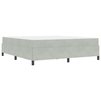 Bedframe Anders Wit en lichtgrijs 180 x 200 cm Fluweel