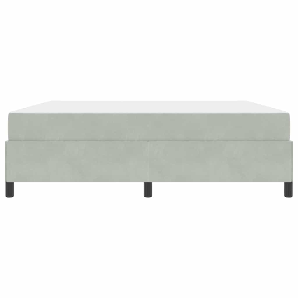 Bedframe Anders Wit en lichtgrijs 180 x 200 cm Fluweel