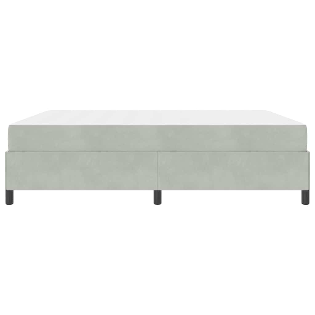 Bedframe Anders Wit en lichtgrijs 180 x 200 cm Fluweel