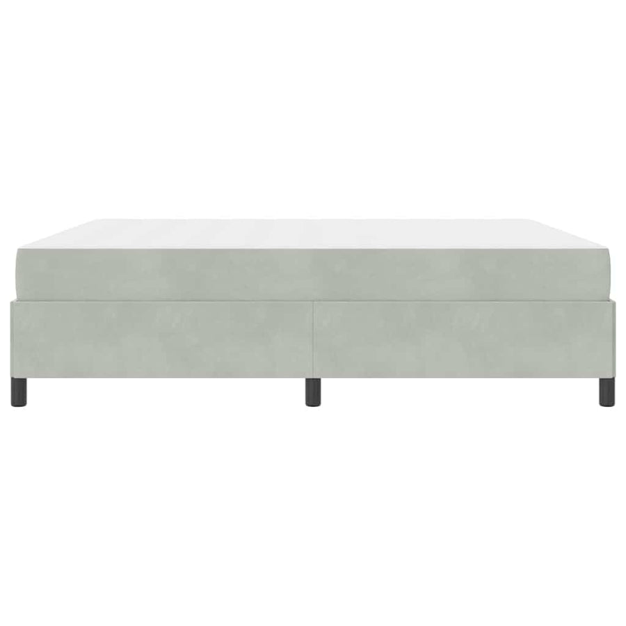 Bedframe Anders Wit en lichtgrijs 180 x 200 cm Fluweel