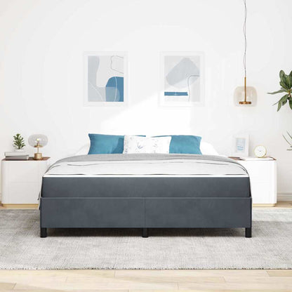 Bedframe Anders Wit en lichtgrijs 180 x 200 cm Fluweel
