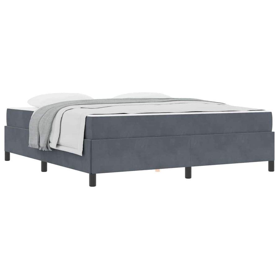 Bedframe Anders Wit en lichtgrijs 180 x 200 cm Fluweel