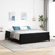 Bedframe 180x200 cm stof zwart