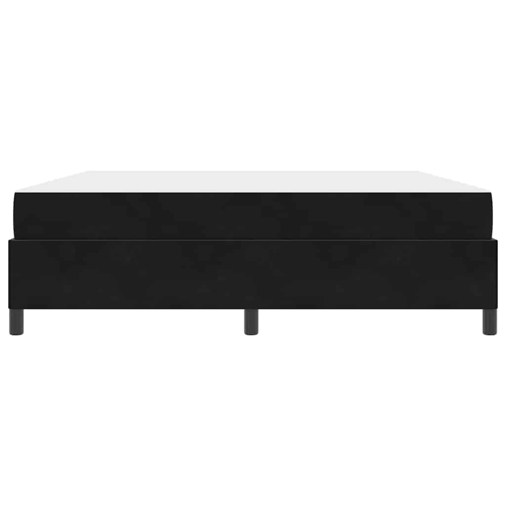 Bedframe Anders Zwart en Wit en Zwart 180 x 200 cm Fluweel