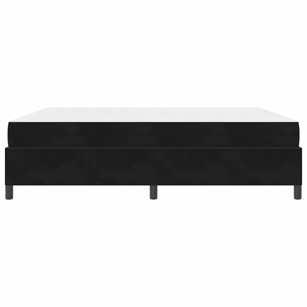 Bedframe Anders Zwart en Wit en Zwart 180 x 200 cm Fluweel