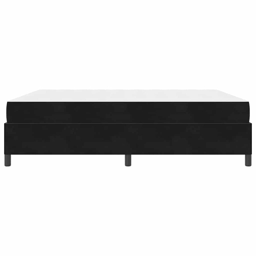 Bedframe Anders Zwart en Wit en Zwart 180 x 200 cm Fluweel