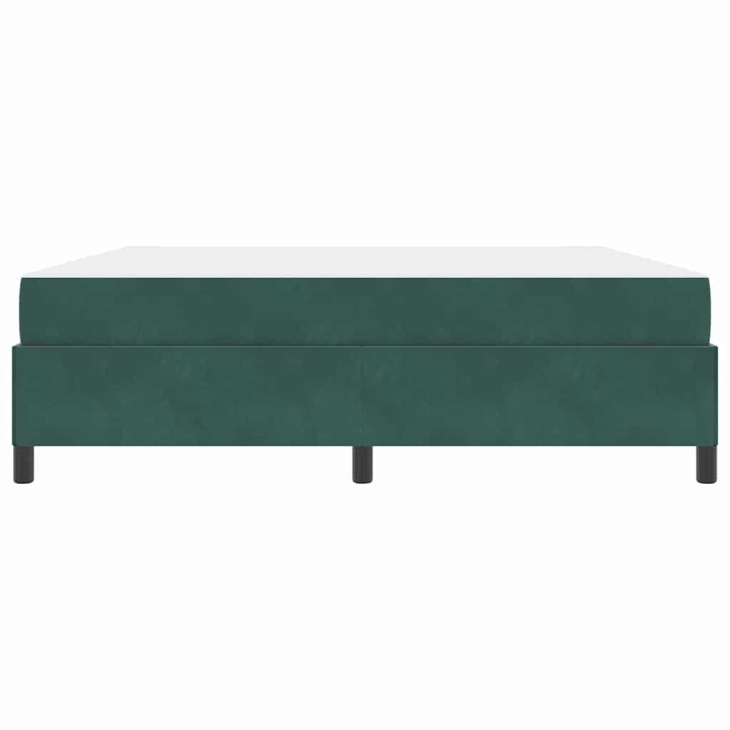 Bedframe Anders Donkergroen en Wit 180 x 200 cm Fluweel