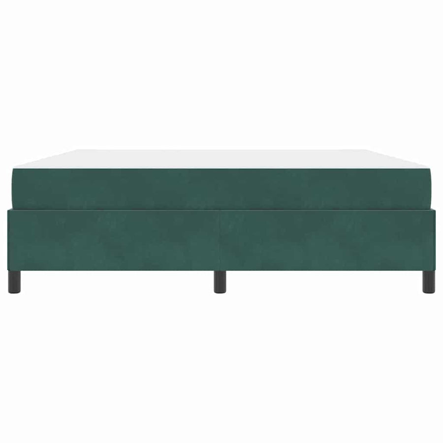 Bedframe Anders Donkergroen en Wit 180 x 200 cm Fluweel