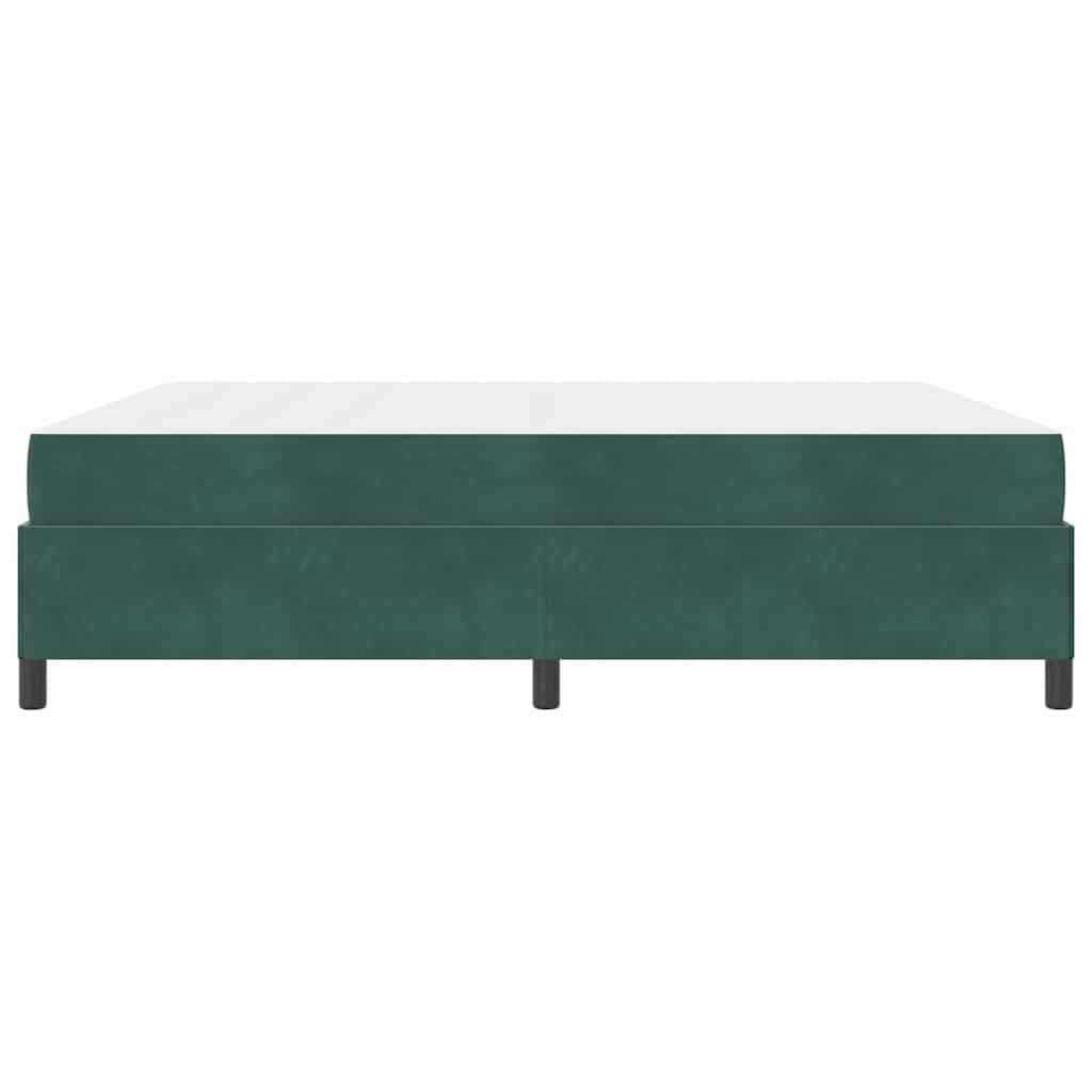 Bedframe Anders Donkergroen en Wit 180 x 200 cm Fluweel