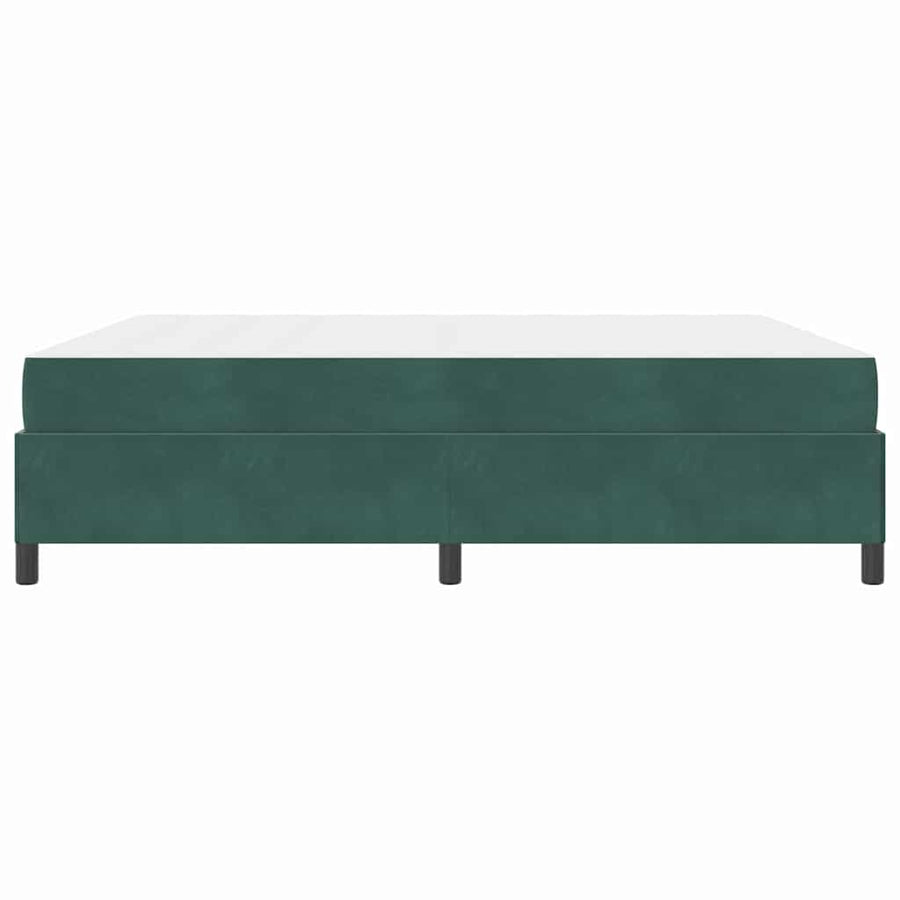 Bedframe Anders Donkergroen en Wit 180 x 200 cm Fluweel