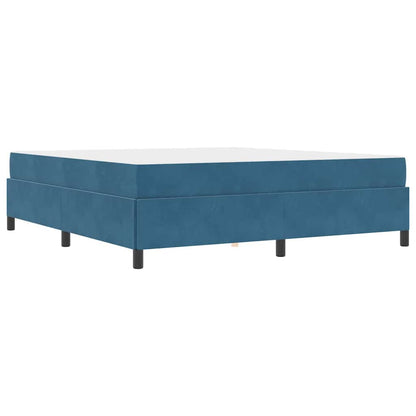 Bedframe Anders Donkerblauw en wit 180 x 200 cm Fluweel