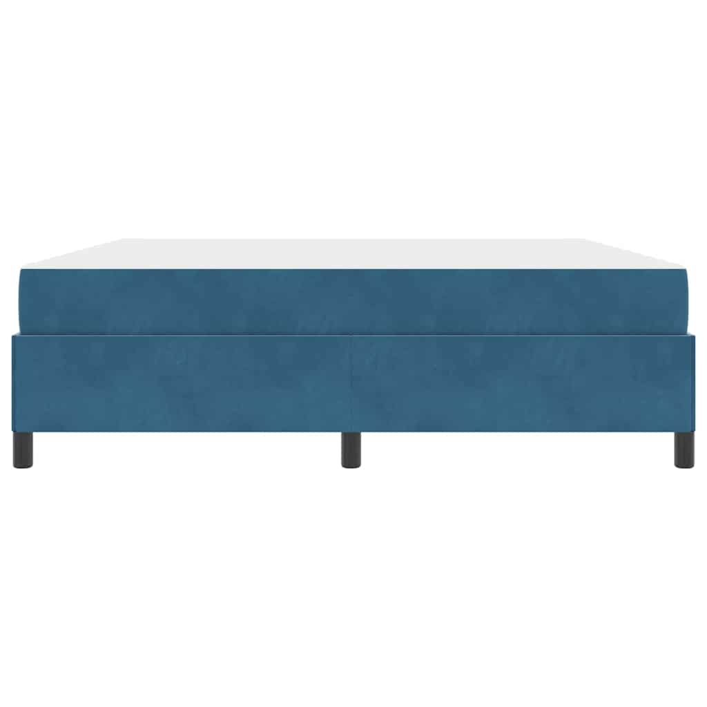 Bedframe Anders Donkerblauw en wit 180 x 200 cm Fluweel