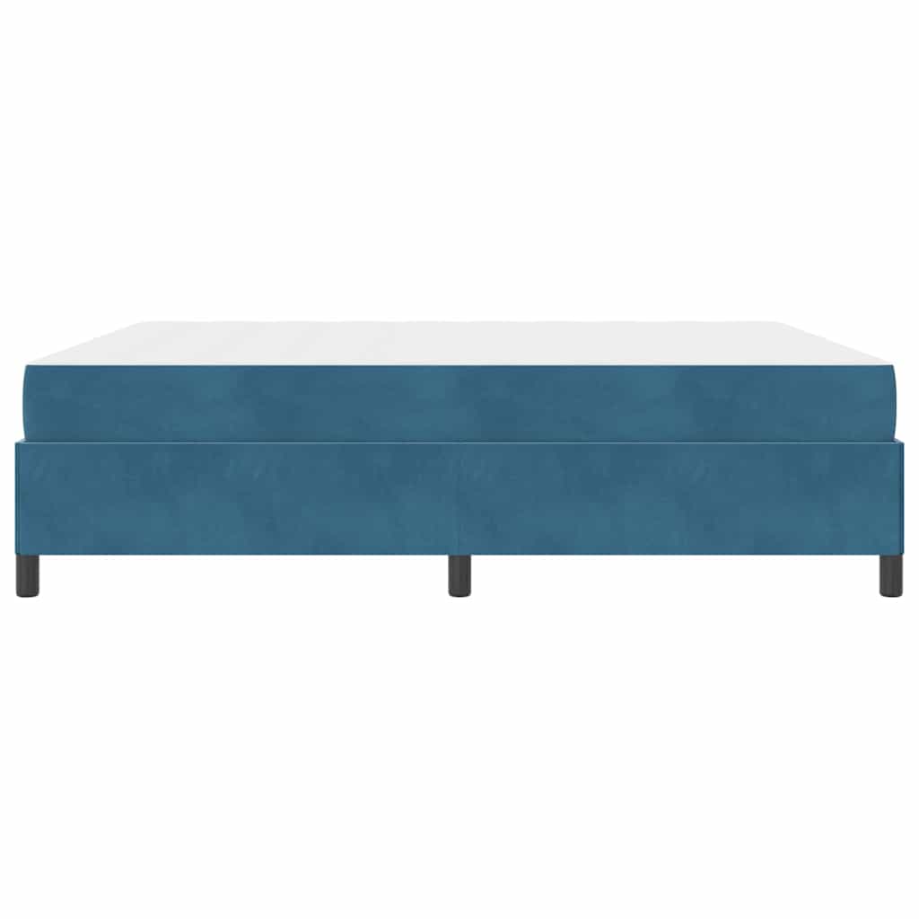 Bedframe Anders Donkerblauw en wit 180 x 200 cm Fluweel